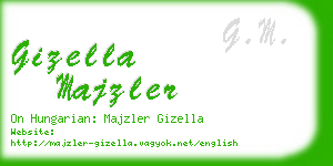 gizella majzler business card